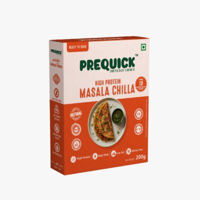 PREQUICK High Protein Masala Chilla Mix 200g | Instant Ready-to-Cook Gluten-Free Chilla Mix