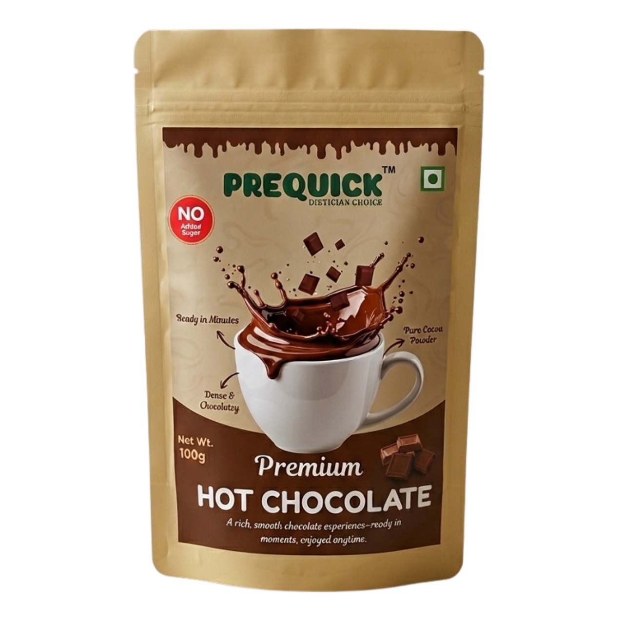 PREQUICK Premium Hot Chocolate 100g
