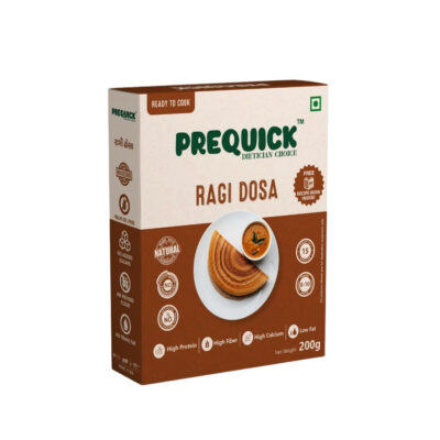 PREQUICK Ragi Dosa Mix 200g | Instant Ready-to-Cook Finger Millet Dosa Mix